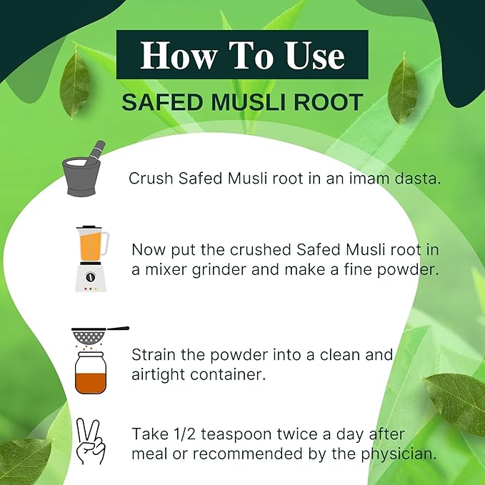 Brijbooti Birju Mahavir Safed Musli Root