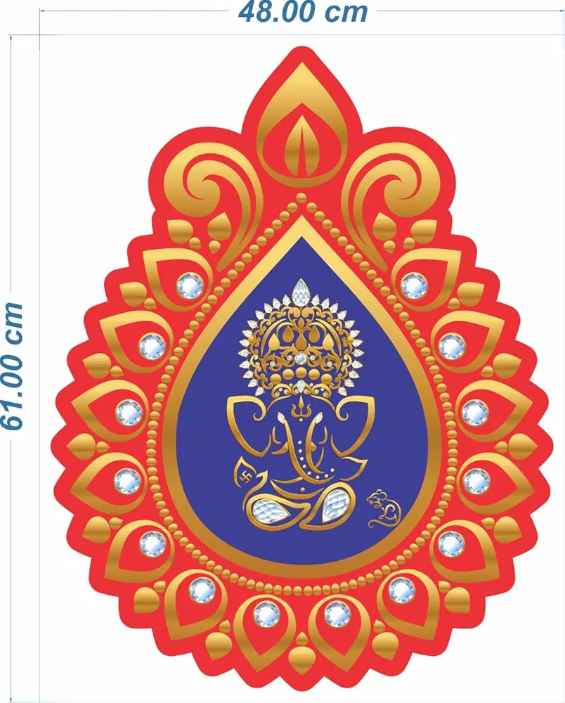 Rangoli Vinyl Wall Sticker Self-Adhesive Wall Decor Design-2