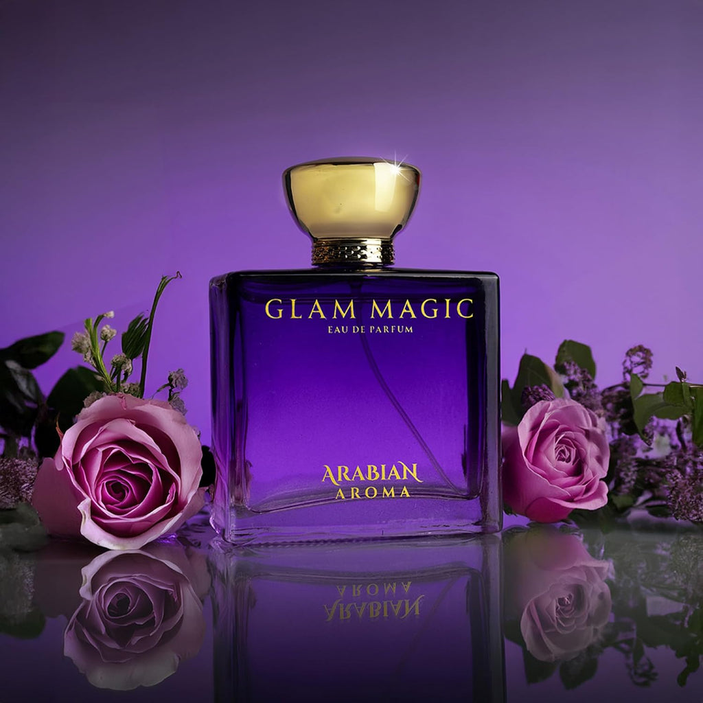 Arabian Aroma Glam Magic Women's Perfume | Long Lasting Perfumes for Women | Floral Perfume -Women and Girls' perfume | Eau De Parfum (100ml)