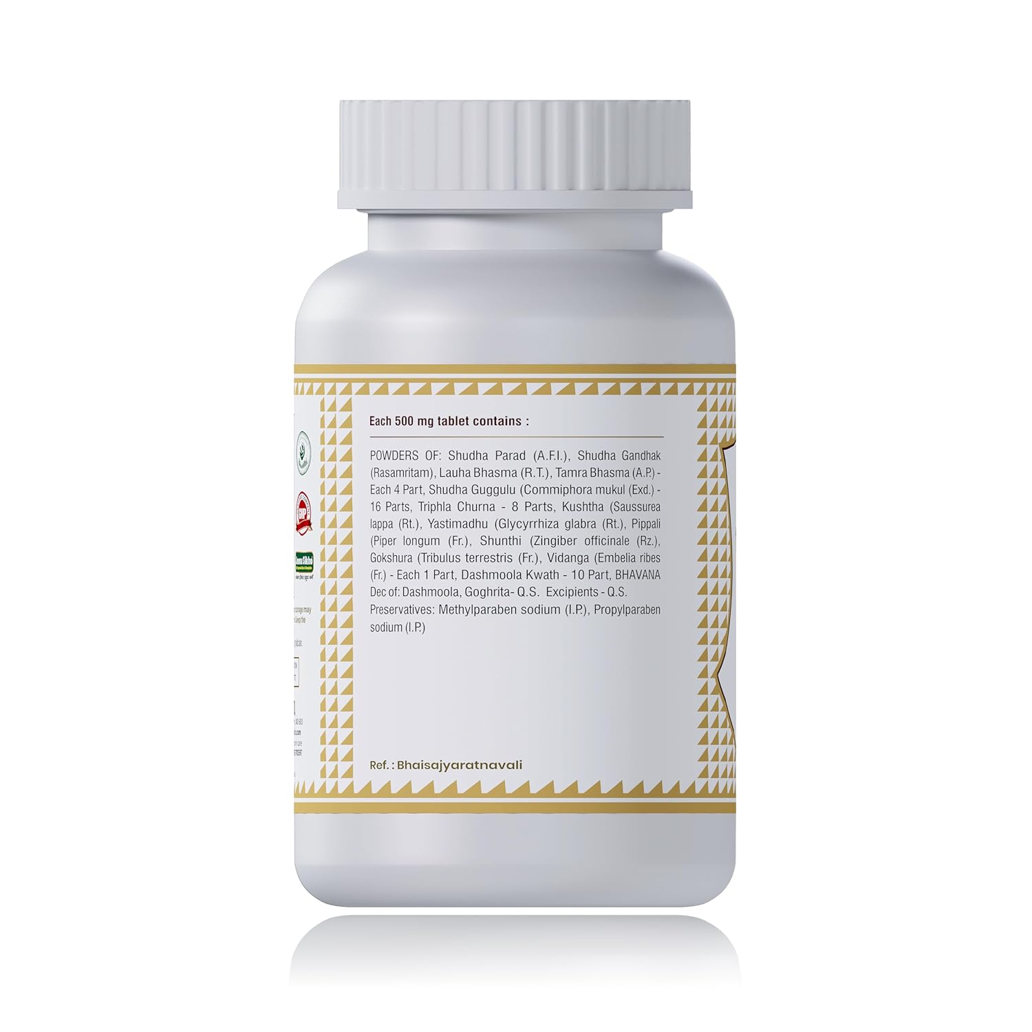 Jeena Sikho Shirsholadi Vajra Ras Ayurvedic Care for Herbal Headache Relief - 60 Veg Tablets