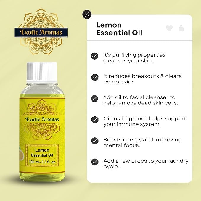Exotic Aromas Essential Oil Lemon - 100 ml
