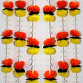 Reusable Artificial Flowers Hanging Garlands with Mango Leaf Artificial Marigold & Lily Flowers Toran Pack of 3 Marigold & Lily