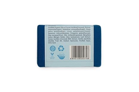 Rustic Art Organic Vanilla Soap for Kids - 100 gms