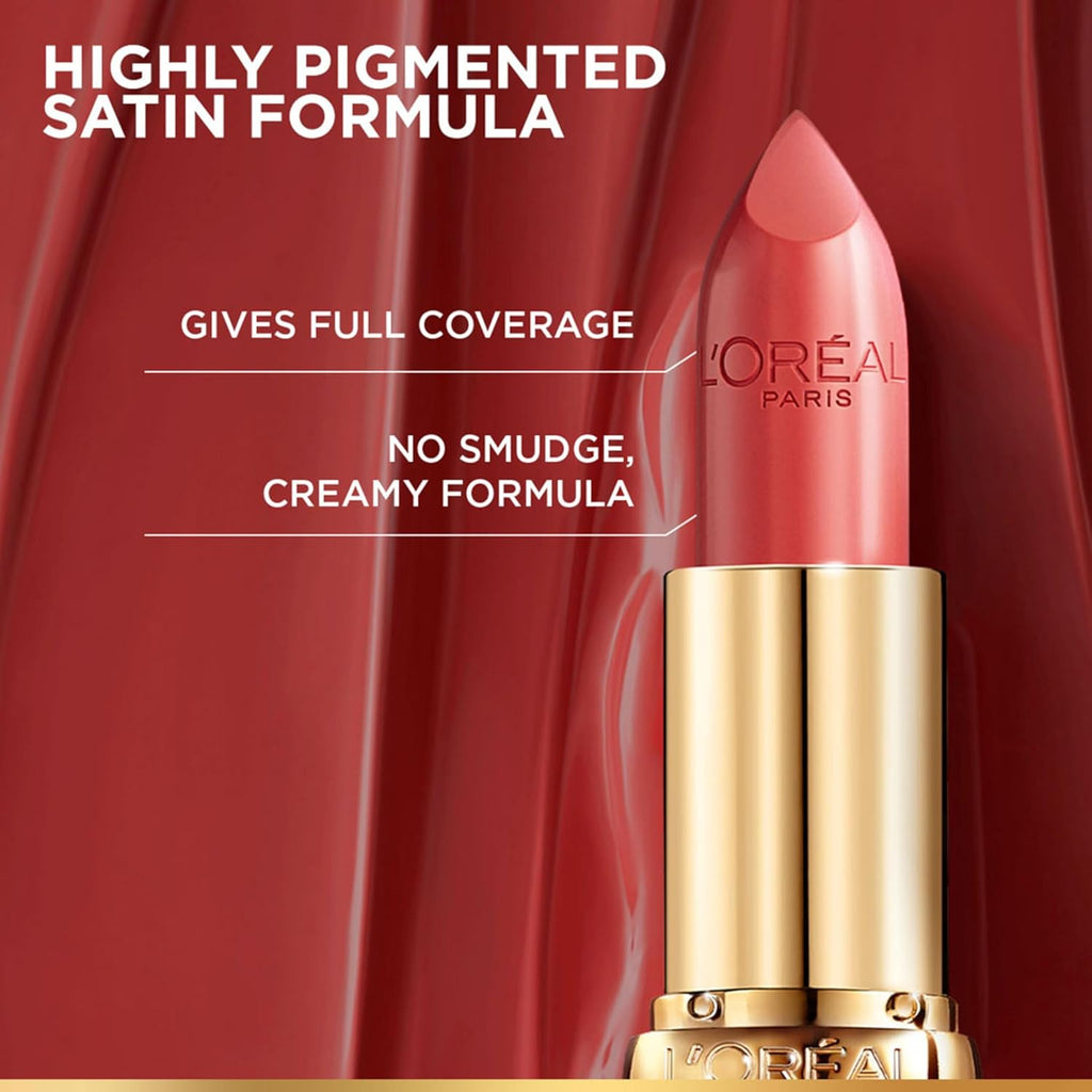 Lâ€™OrÃ©al Paris Color Riche Satin Lipstick- 108 Cuirve, 4.3 gm