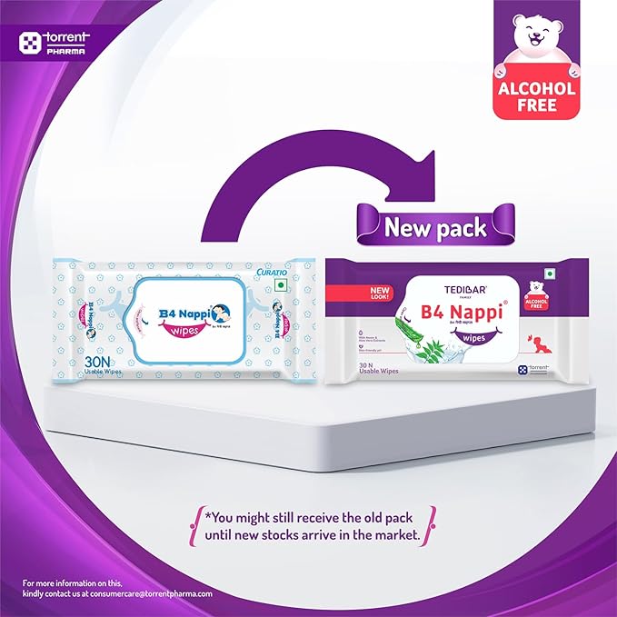 Torrent Pharma B4 Nappi Wipes - 80 Pieces