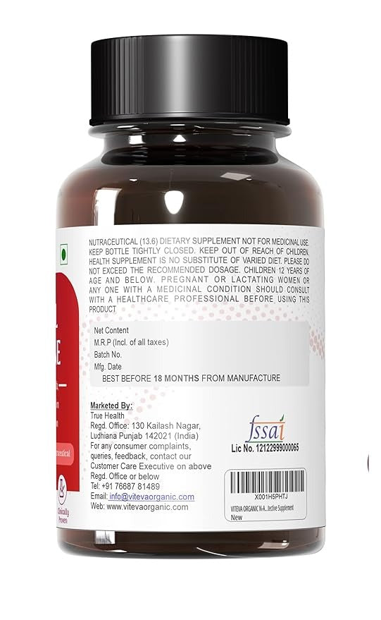 Viteva Organic N-Acetyl L-Cysteine  - 120 Capsules