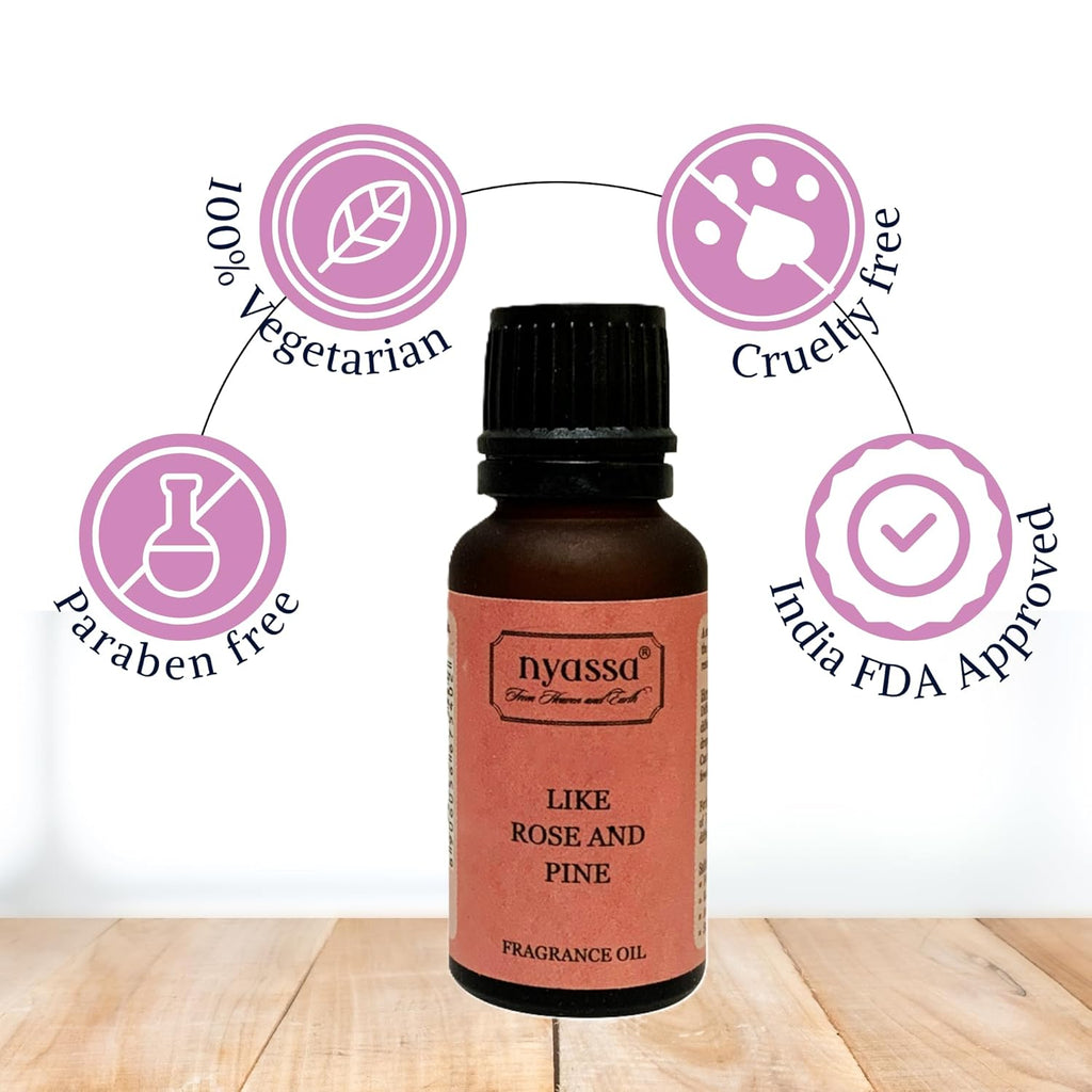 Nyassa Like Rose and Pine Fragrance Oils - 20 Ml