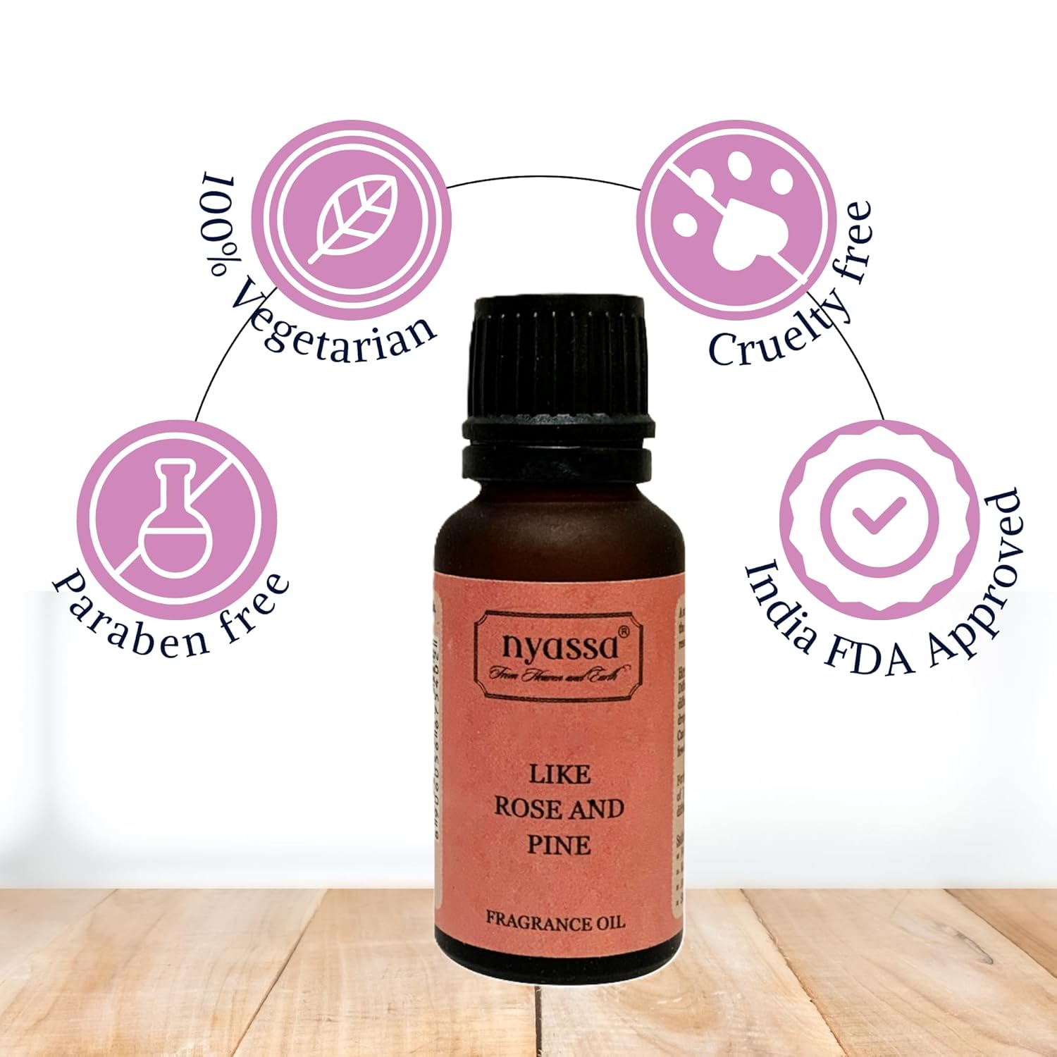 Nyassa Like Rose and Pine Fragrance Oils - 20 Ml