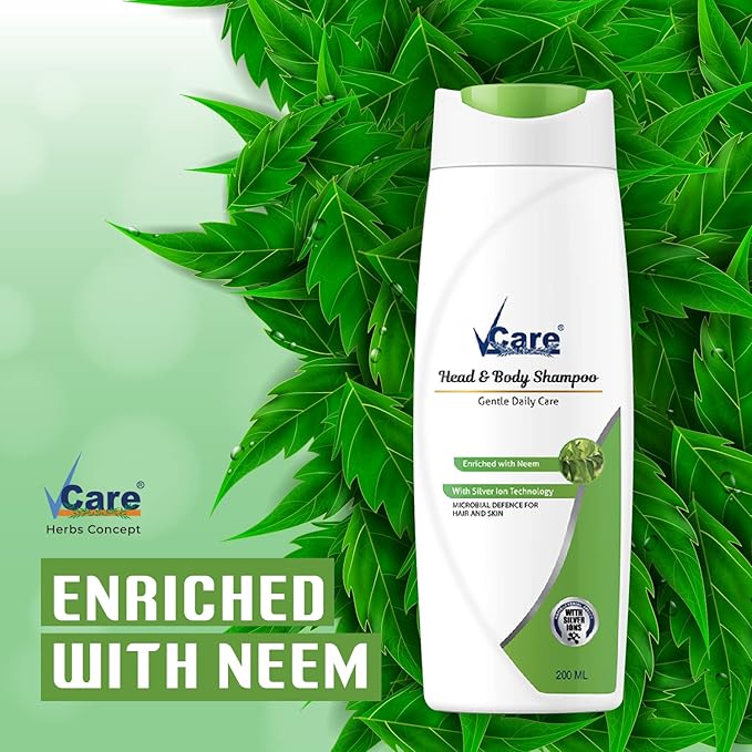 VCare Head & Body Shampoo - 200 ml (Pack of 2)