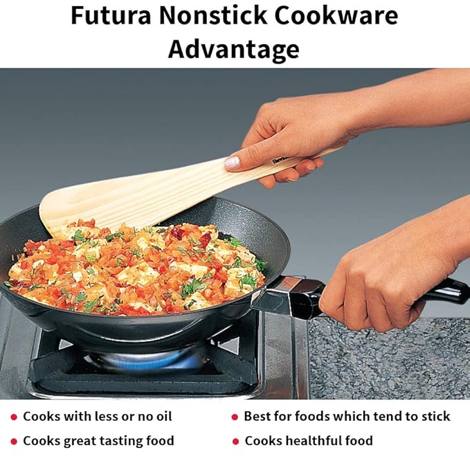 Hawkins Futura Nonstick Deep-Fry Pan (Stir-Fry Pan) 2 L, 26 cm, 3.25 mm (Black)