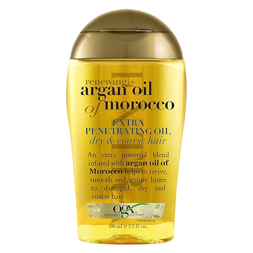 Ogx Argan Oil of Morocco Extra Penetrating Oil for Renewing Plus Dry and Coarse Hair - 100 ml