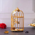 Webelkart Gold Plated Colour tealight Candle Holder with Flower Vine- Diwali Candle Holder
