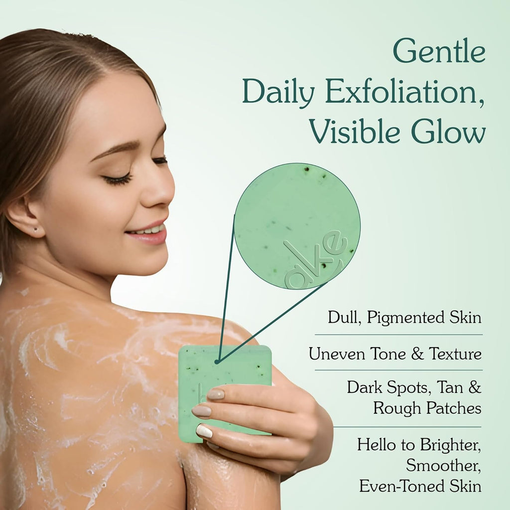 BAKE 8% Glycolic Acid Scrub Treatment Soap (200 Gms Pack of 2) with 3% Niacinamide | For Pigmentation, Exfoliation, Tan Removal, Brightens Underarms | For Women & Men | 100g x 2 (Pack of 2)