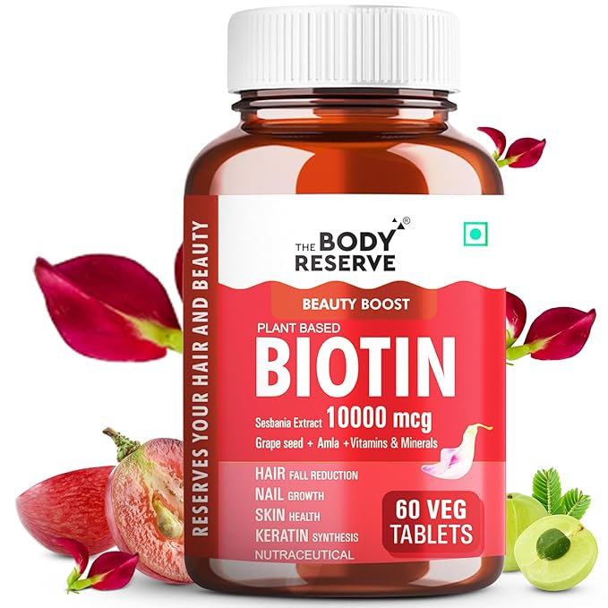 The Body Reserve Plant-Based Biotin Tablets - 60 tabs