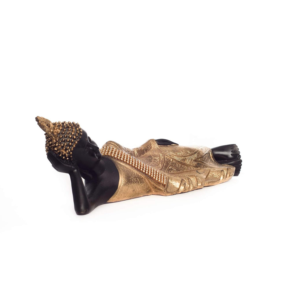 Ecraftindia Brass Decorative Thai Reclining Buddha Antique Showpiece