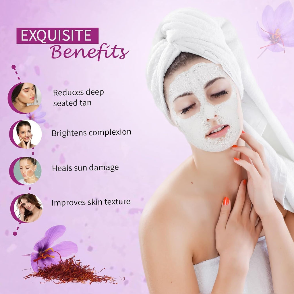 Ayouthveda D-TAN Face Pack Powder for Tan Removal, Prevents Sun Damage & Boosts Skin Health | with Goodness of Papaya, Aloevera & Saffron|For Glowing & Hydrated Skin (10gX8Sachets)(Pack of 1)