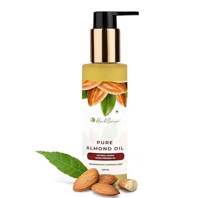 Herbsense Pure Almond Oil For Skin & Hair - 100 ml