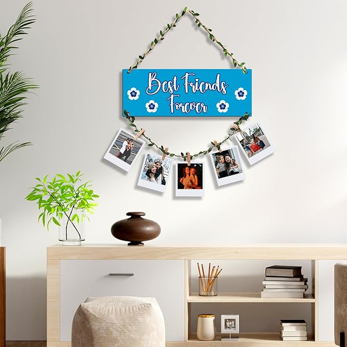 Sehaz Artworks Photo Frames for Wall Decoration Wooden Clips for Photo Hanging