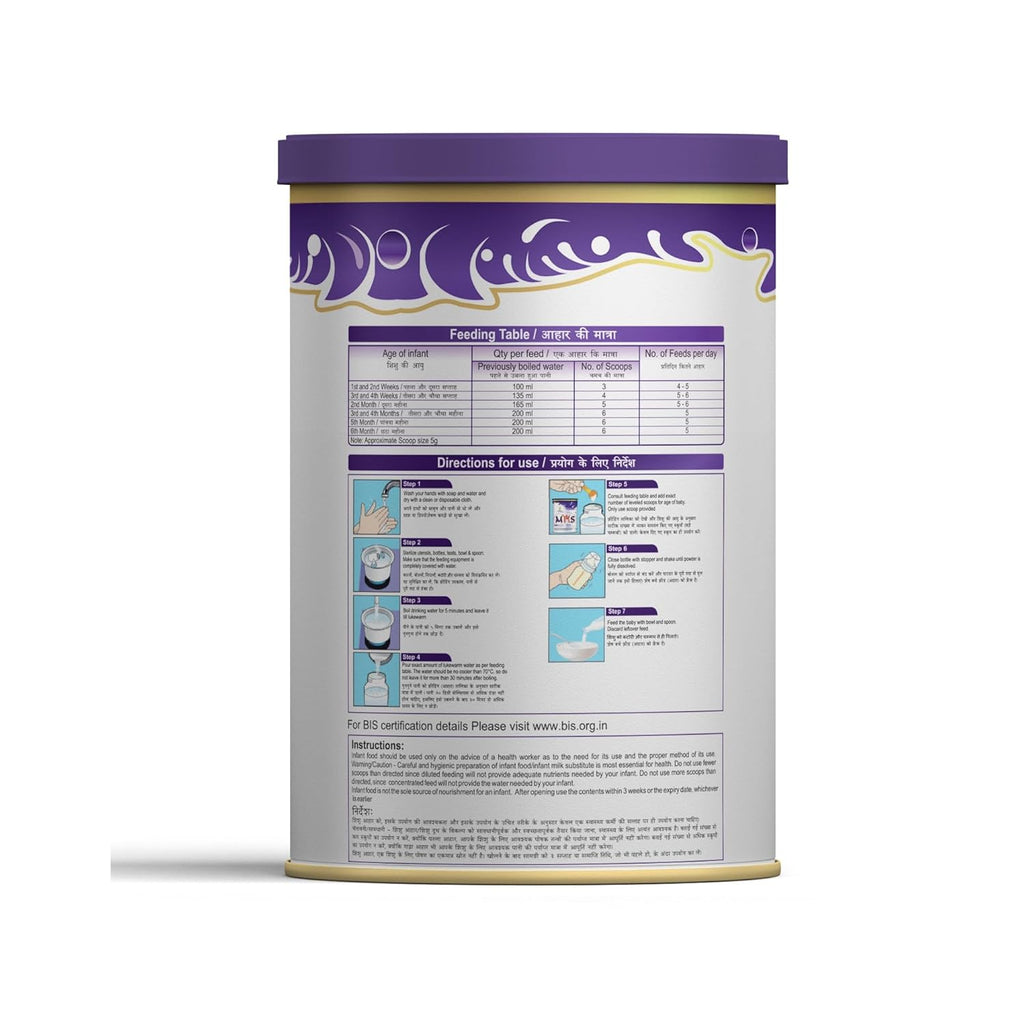 British Life Sciences MMS LBW Infant Formula Milk Powder | For Preterm and Low Birth Weight Babies | Easy on Stomach | Nutrient-Packed Milk Powder | 0-6 Months | Supports Growth & Immunity | 400g