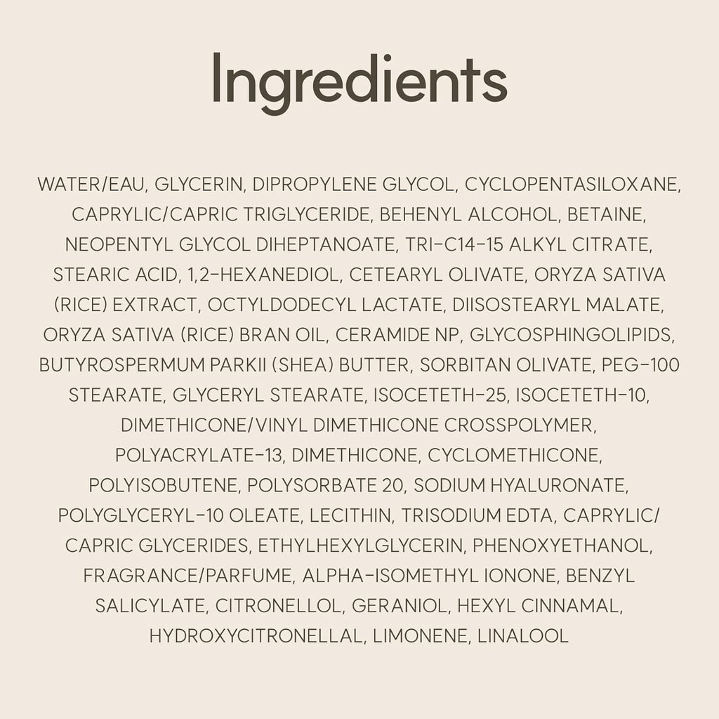 The Face Shop Rice & Ceramide Moisturizing Cream with Rice Extracts for Skin Brightening | Ceramide Moisturizer For Skin Barrier Repair | Paraben & Paraffins Free, Korean skin care products, 50ml