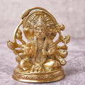 The Advitya Brass Statue/ Idol of Lord Panchmukhi Hanuman | Hinduism God Idol