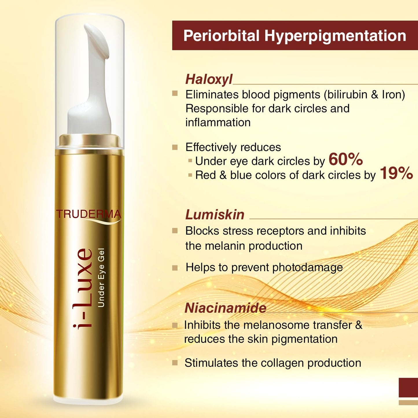 Regaliz Truderma I-luxe Under Eye Gel - 15 ml