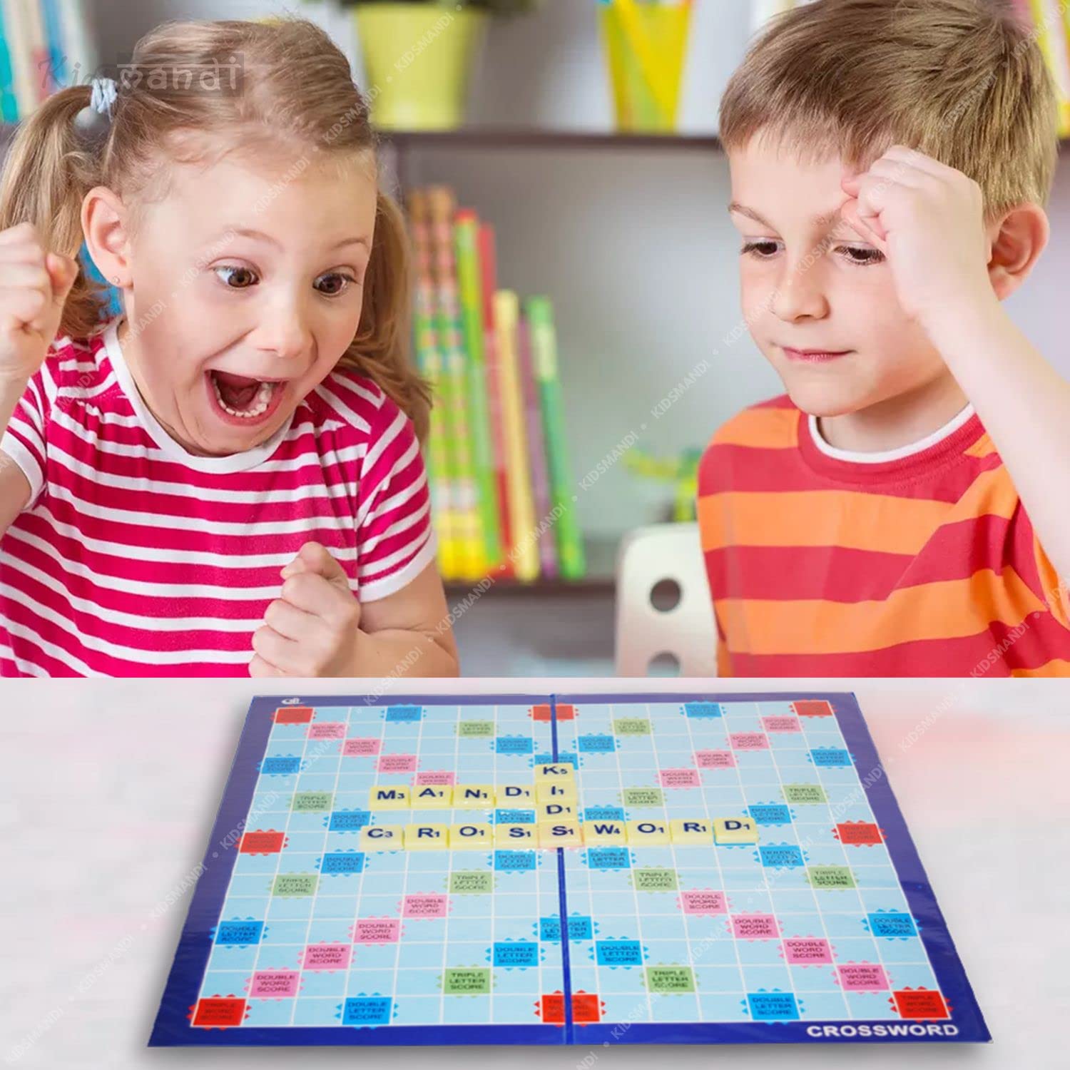Kids Mandi Crossword Board Game