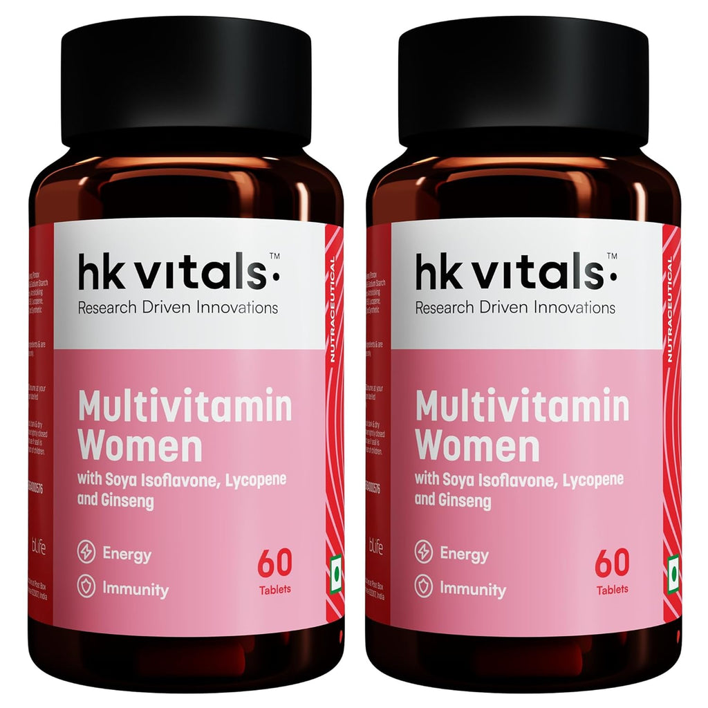 HealthKart hk vitals Multivitamin For Women (120 Tablets) | With Zinc, Vitamin C, Vitamin D, Multiminerals & Ginseng Extract