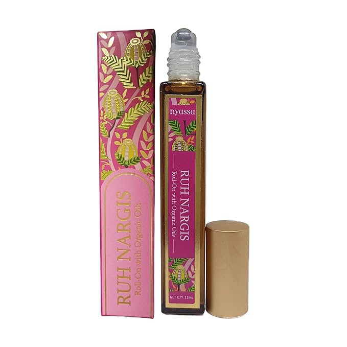 Nyassa Ruh Nargis Roll on With Organic Oils | Fragrance Oil and Vitamin E | 11 Ml