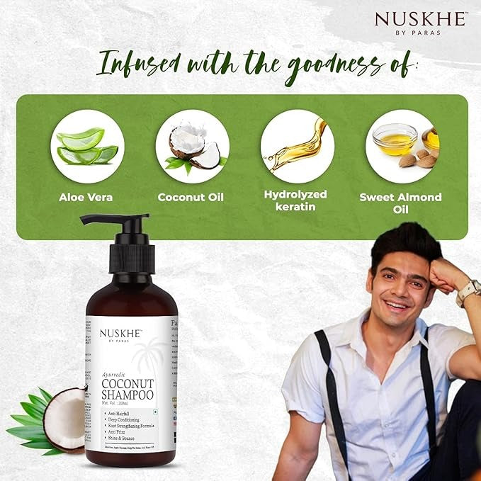 Nuskhe By Paras Ayurvedic Coconut Shampoo - 200 ml