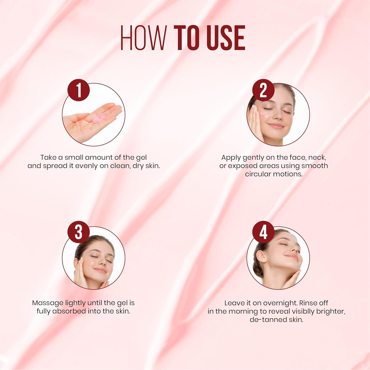 Mitchell USA LightenUp Express Overnight De-Tan Gel for Face | Tan Removal, Skin Brightening & Dark Spot Reduction | With Peony Flower Extract, Vitamin C & Alpha Arbutin | for Men & Women | 50g