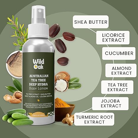 WildOak Australian Tea Tree Super Hydrating Body Lotion - 100 ml
