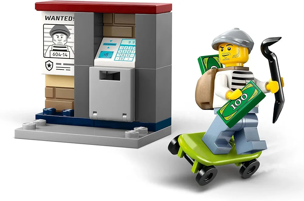 Lego City Police Motorcycle Chase Toy, Motorbike Set for Ages 4 and up 60455 Building Blocks Toys for 4+ Gift for Boys and Girls