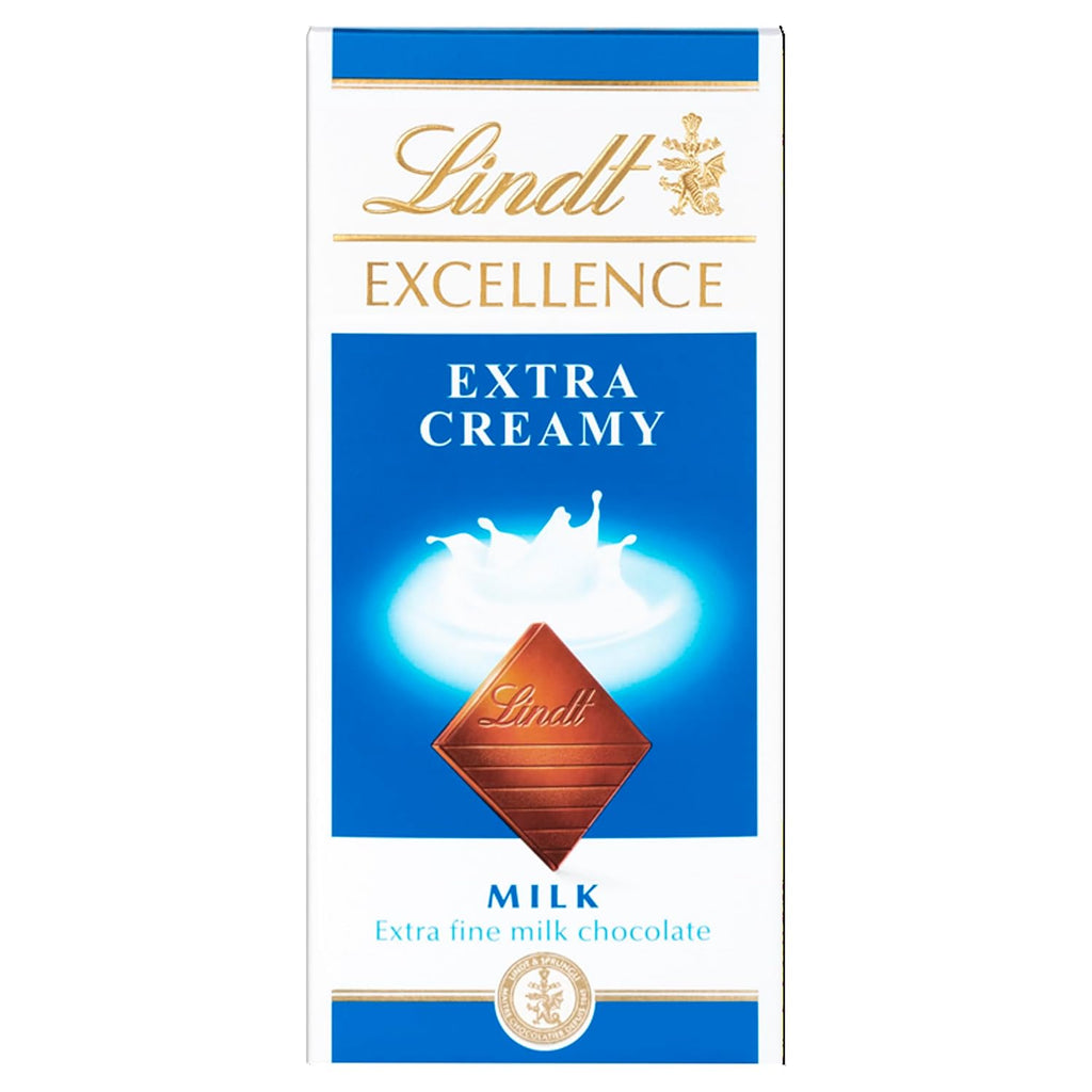 Lindt Excellence Extra Creamy Milk Chocolate Bar - 100 gms