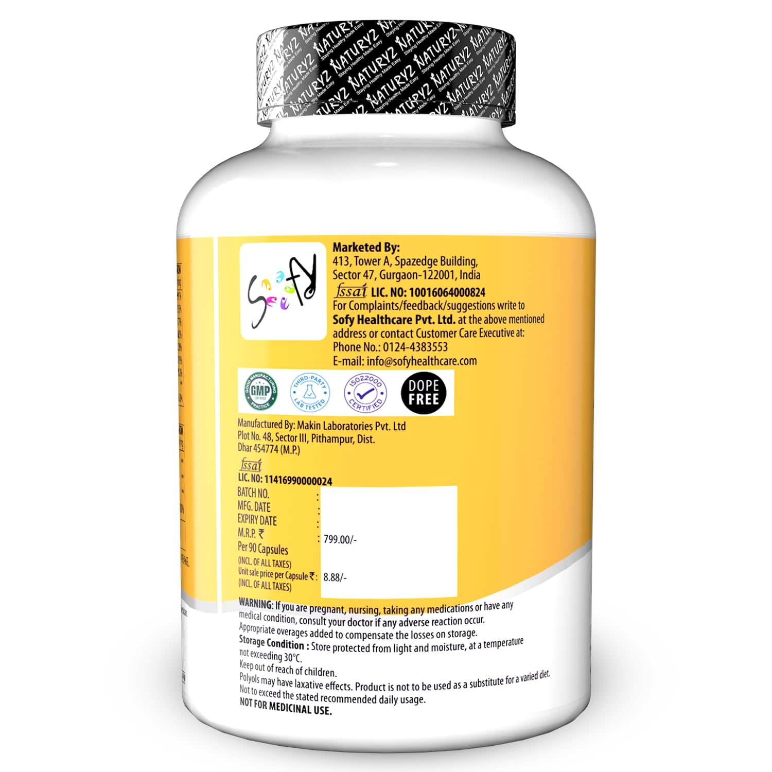 Naturyz Burpfree Salmon Fish Oil Capsules 2000Mg With Vitamin D3 | No Fishy Burps | Epa & Dha | Nano Emulsion Capsules For Faster Absorption & Superior Bioavailability -90 Softgels, 100 grams