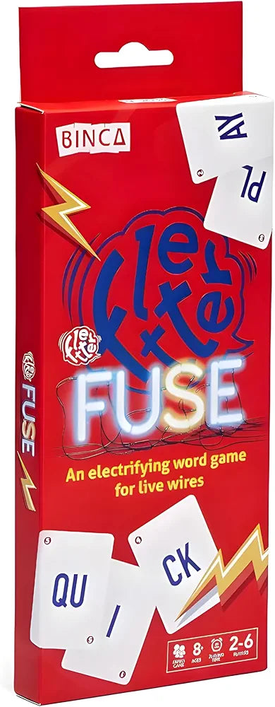 Binca Fletter Fuse Word Game, Fun Word Card Game for All, Family Game for Kids, Test Your Vocabulary, Advanced Version of Fletter, Gifts for Ages 7, 8, 9, & 10 Years
