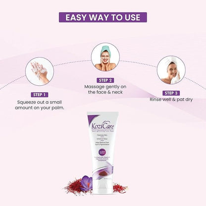 Kozicare Kojic Acid Glutathione Face Wash - 100 ml