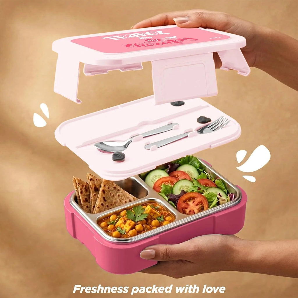 Milton Bravo 3 Steel Thermoware Lunchbox