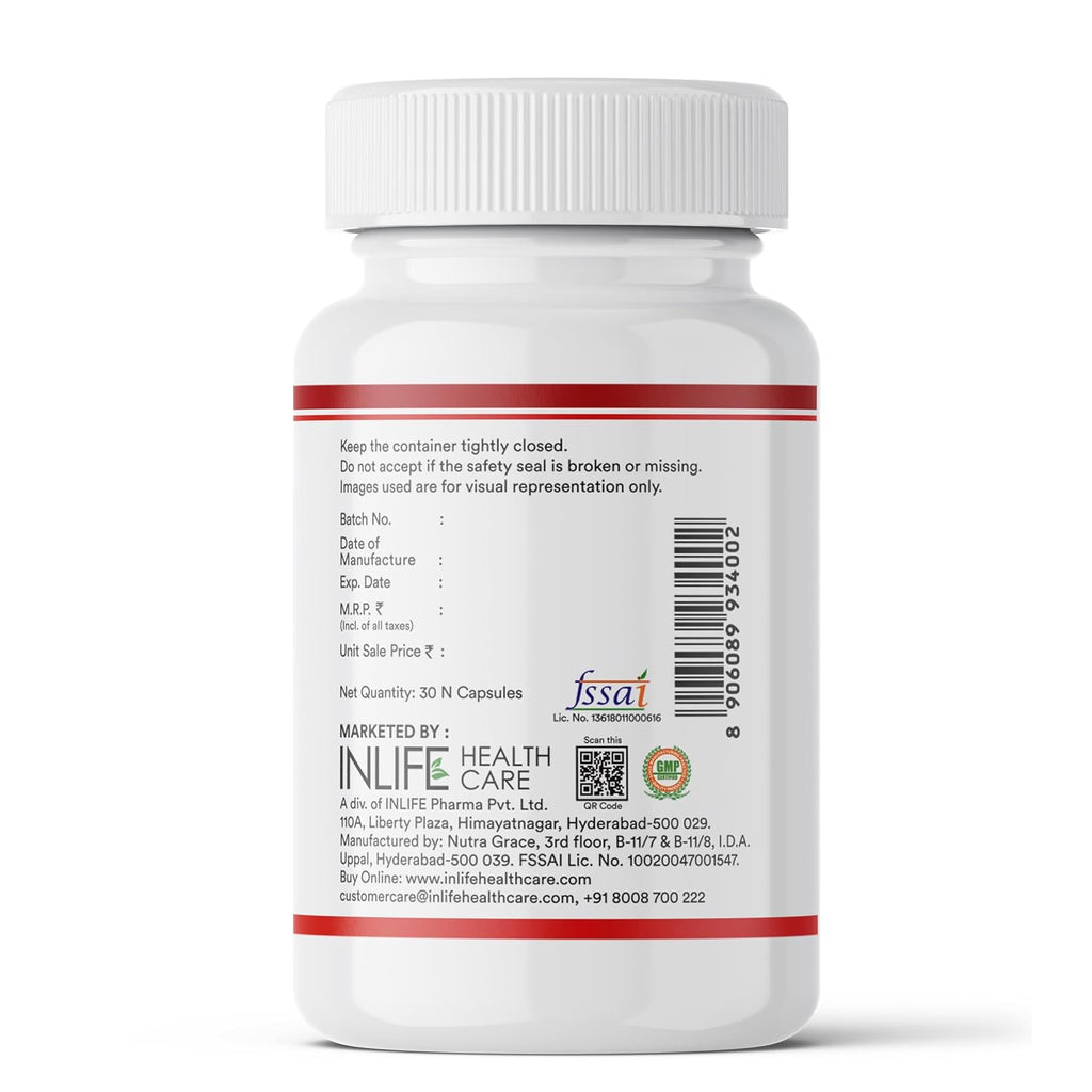 INLIFE Astaxanthin 4 mg Supplement AstaZine | Natural Antioxidant Supplement with Vitamin A, D3 & E â€“ High Absorption Formula â€“ 30 Liquid Filled Vegetarian Capsules