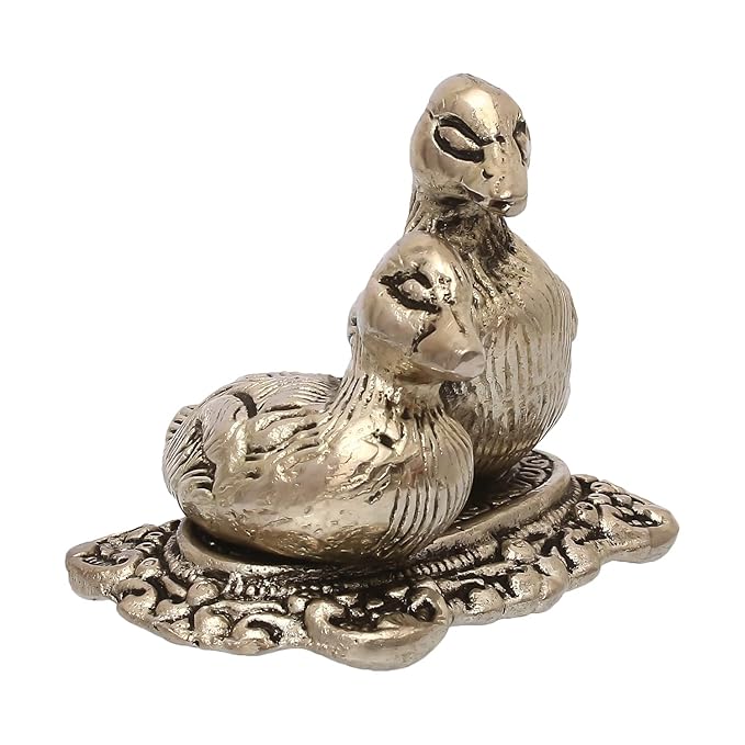 Ecraftindia Set of 2 Loving Metal Swans