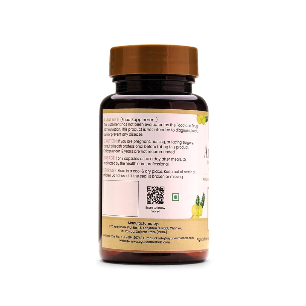 Ayurleaf Herbals Amalaki Capsules - 60 Caps (Pack of 2)
