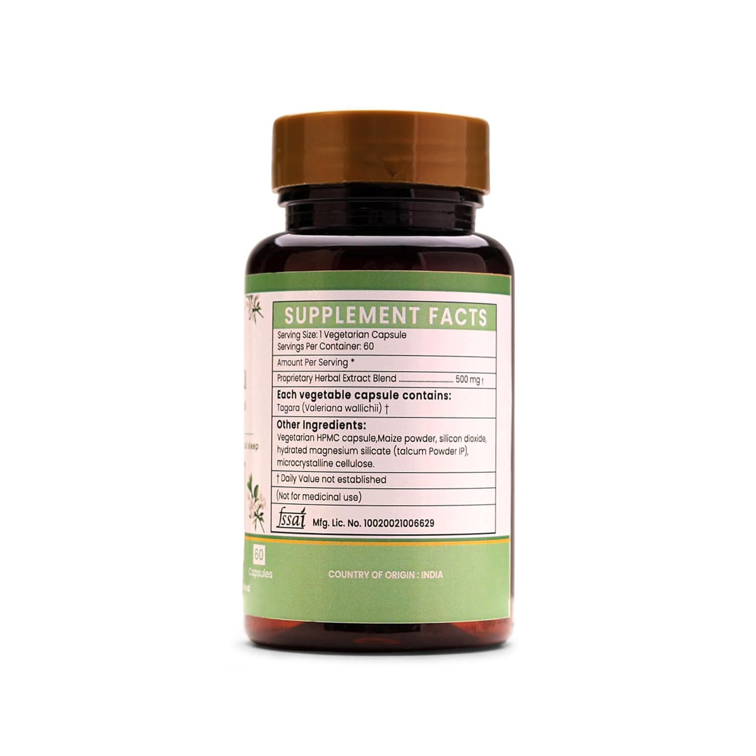 Ayurleaf Herbals Tagara Capsule - 60 Caps (Pack of 2)