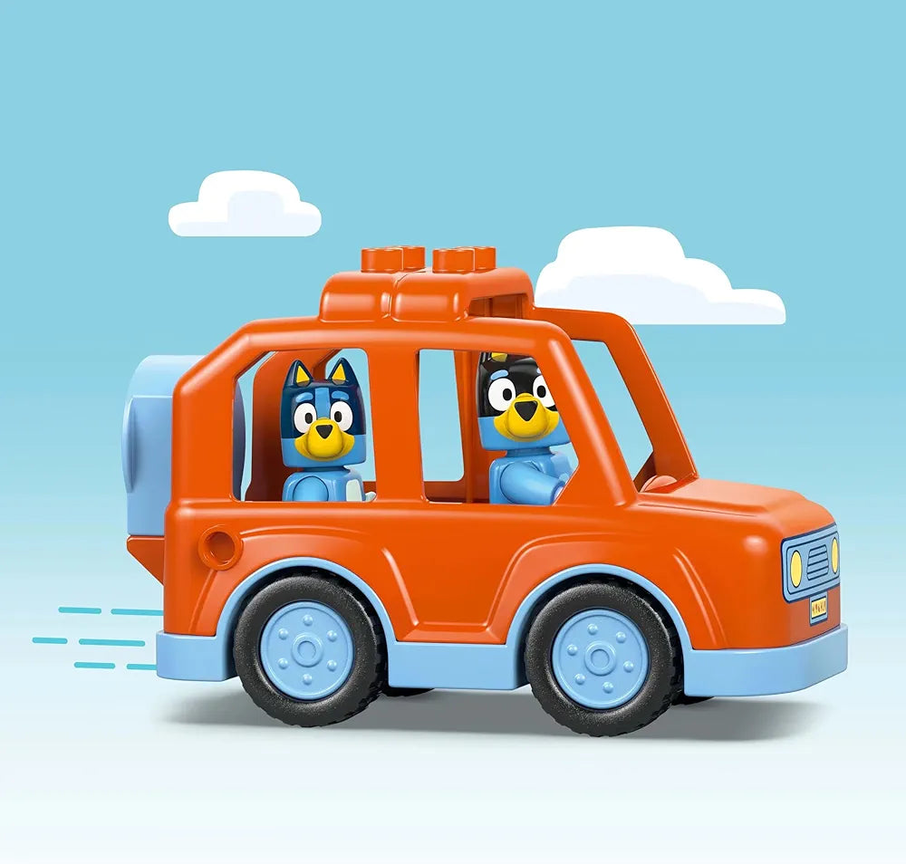 LEGO Duplo Bluey Ice Cream Trip with Bluey Toddler Toy 10458 Building Set for 2+ Age Boys and Girls