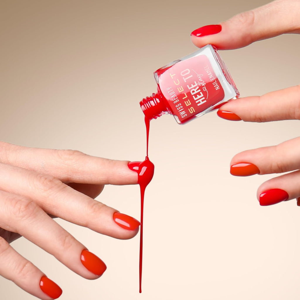 Swiss Beauty Select Here to Stay Nail Enamel with High gloss finish | Waterproof & Long-Lasting | Non - stain chip resistant | Shade- Mosaic Blue, 12ml |