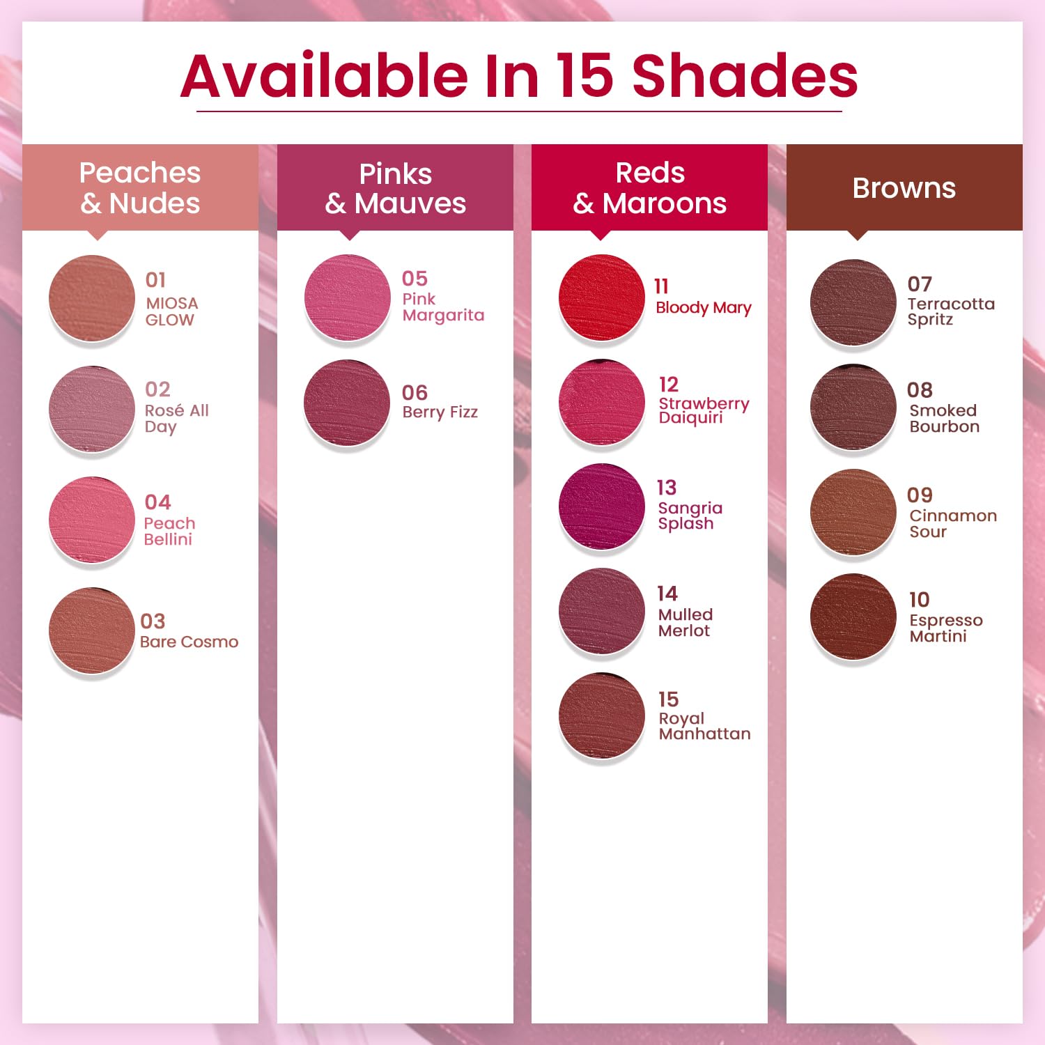 Swiss Beauty Matte Hour Liquid Lipstick | Non-Transfer Formula | Highly Pigmented | Up To 10-Hour Wear | Waterproof & Smudge-Proof | Enriched with Vitamin | Shade-3. Bare Cosmo, 4.2ml