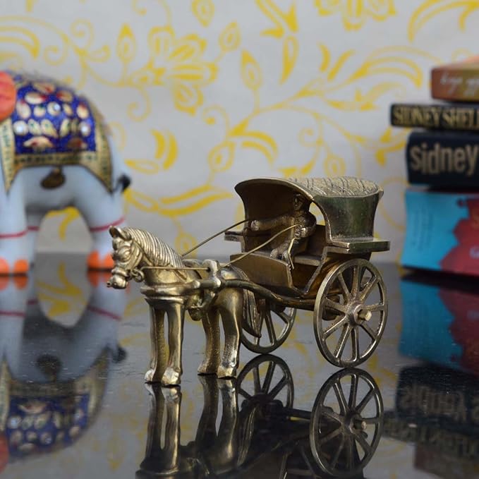 Ecraftindia Metal Showpiece of Chariot