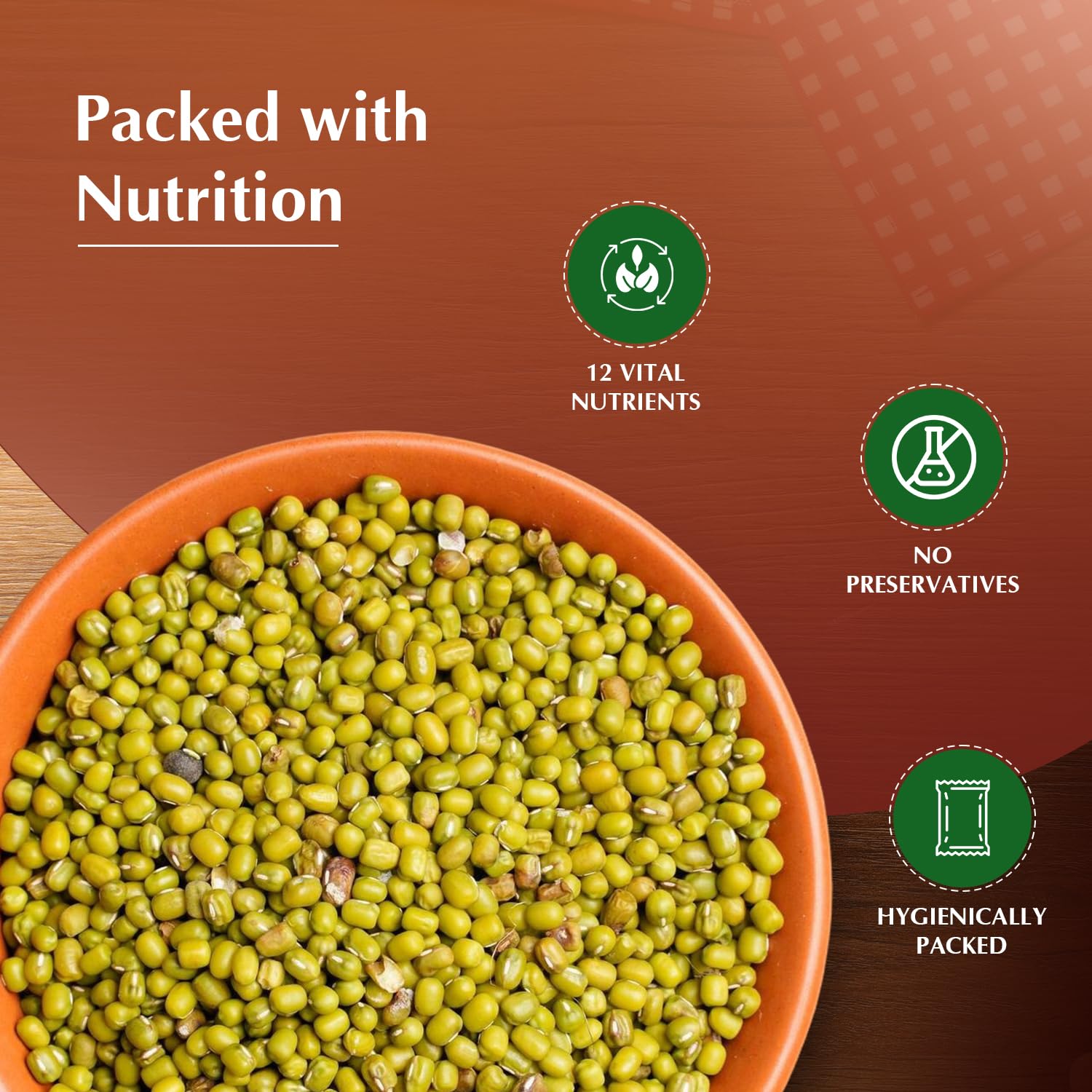 Vedaka Unpolished Green Moong Dal | Whole | 1 Kg | Popular Green Moong Dal | Naturally Rich in Protein | Naturally Cholesterol Free
