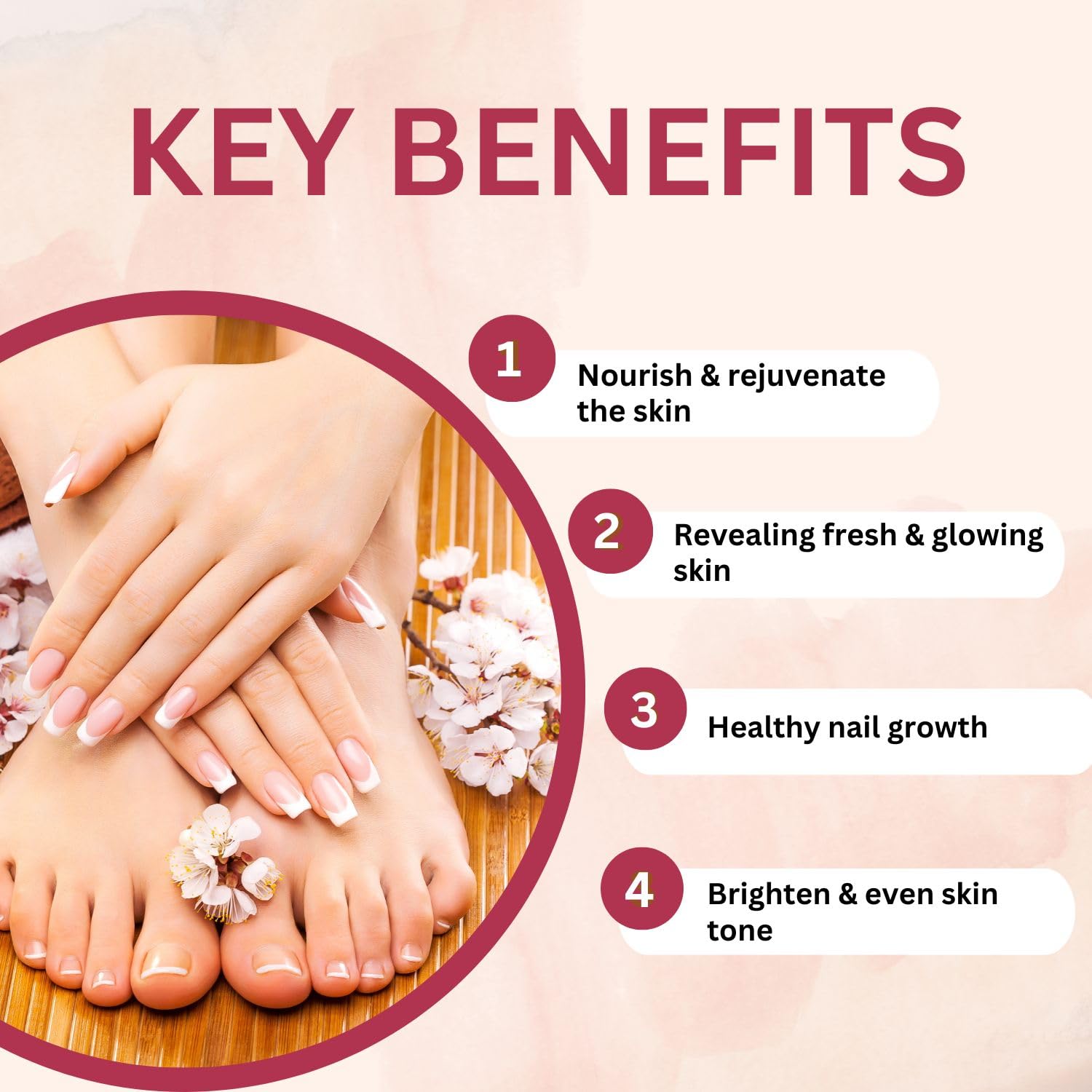 Aroma Treasures Brightening Sheen Mani-Pedi Kit |Arbutin, Lavender, Orange & Lemongrass for Skin Brightening & Tan Removal | 6-Step Manicure Pedicure Kit with Bath Salt, Scrub, Butter & Wrap