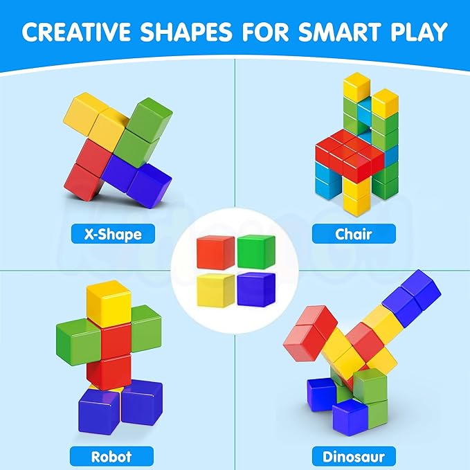 Kidology Magnetic Building Blocks 32Pcs Magnetic Blocks