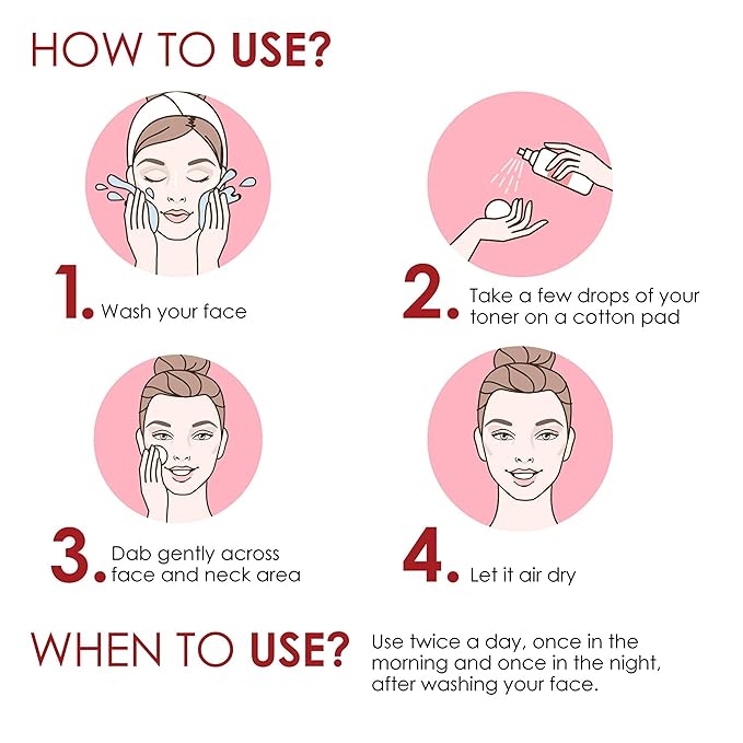 Florecer Rose Water For Face with No Paraben for Cleansing and Toning - 120 ml